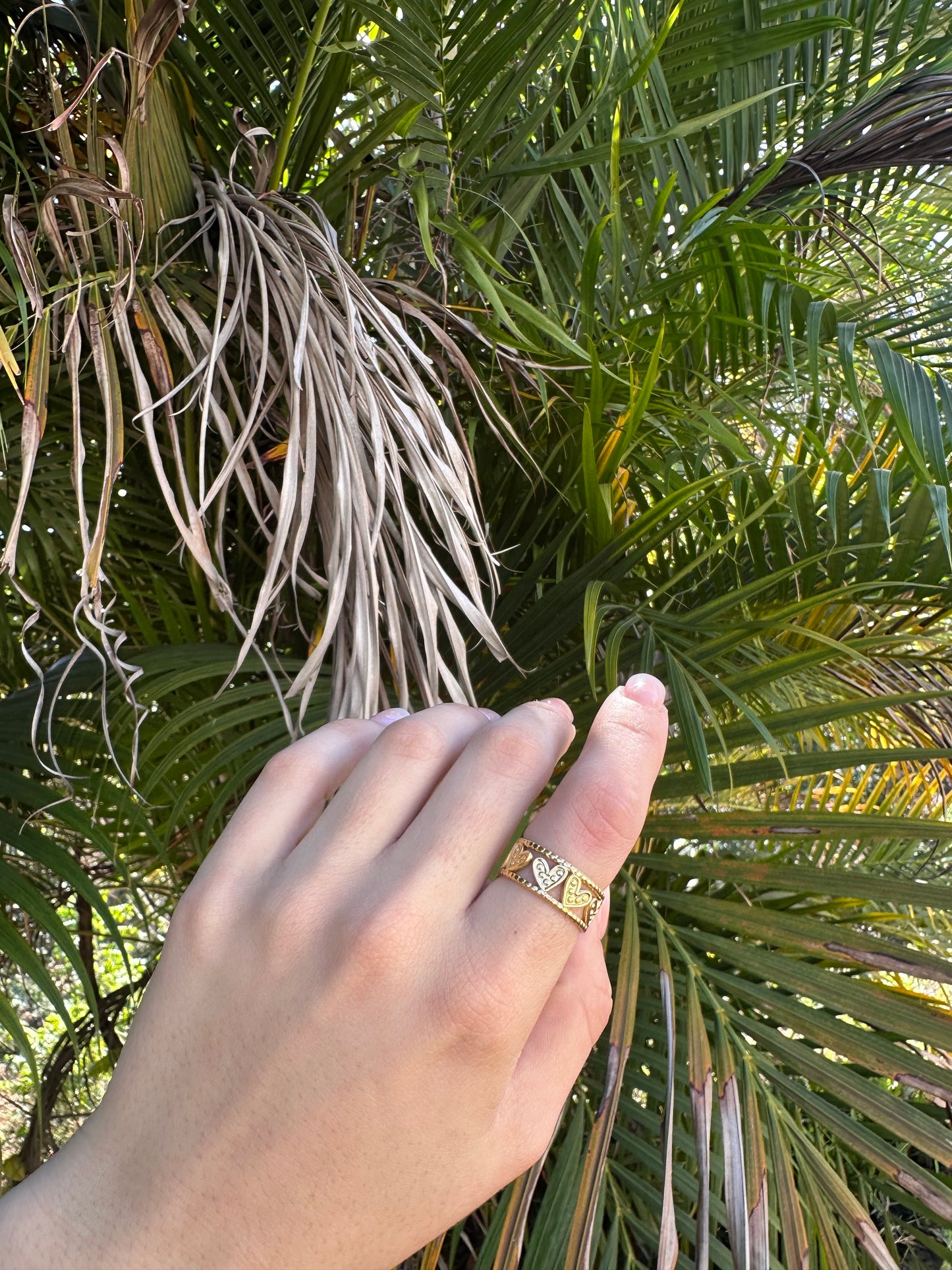 Gold Hearts Ring