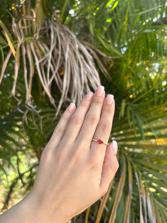 Red Diamond Ring
