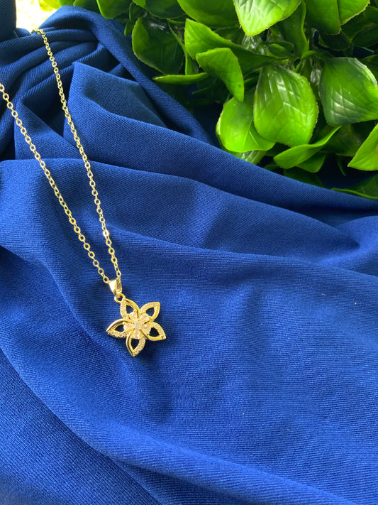 Diamond Flower Necklace