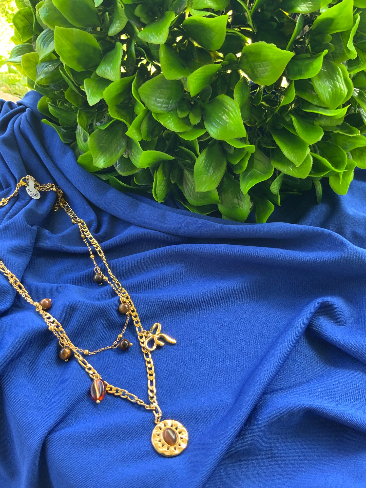 Brown Double Necklace