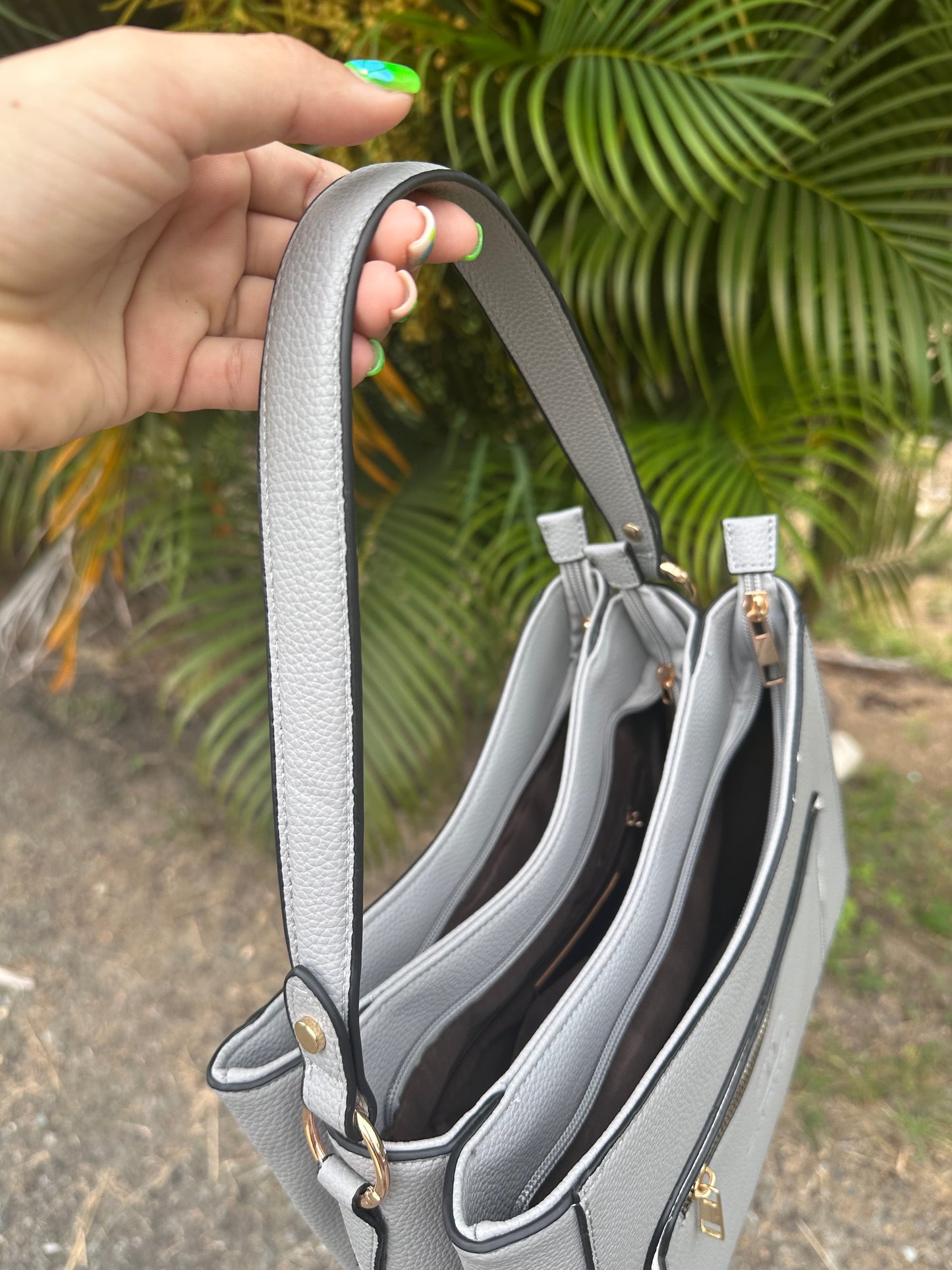 Gray Tote
